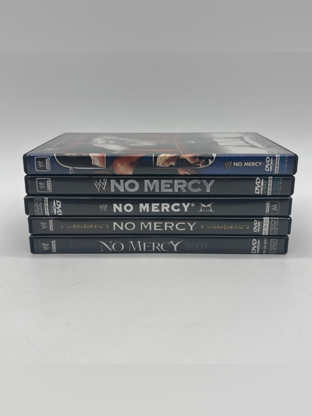 Lot of 5 WWE No Mercy 2003, 2004, 2005, 2006, 2007 DVD Bundle